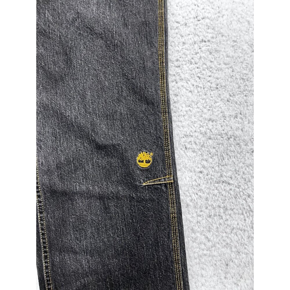 Timberland Jeans Big Boys 20 Relaxed Fit Black Dark Wash Denim High Rise NWT - Picture 2 of 14